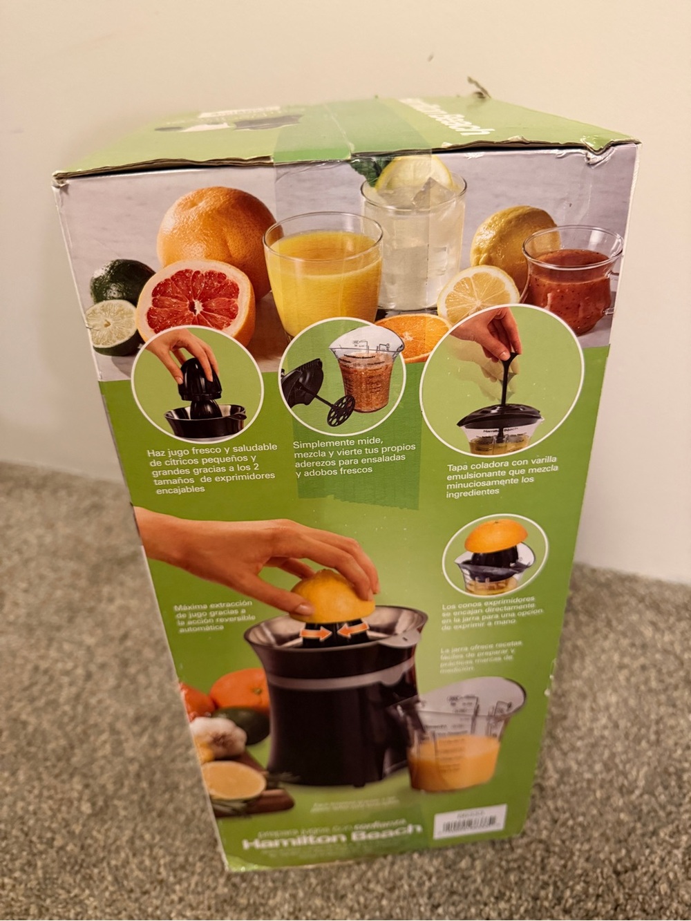 Hamilton Beach Electric Citrus Juicer - Black with Orange Reamer